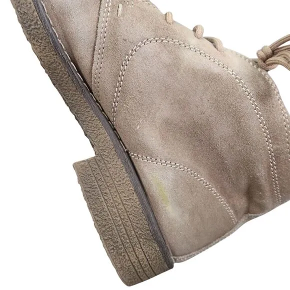 Calibrate Shoes Mens 9 Chukka Boots Leather Classic Lace Up Mid Lifestyle Brown