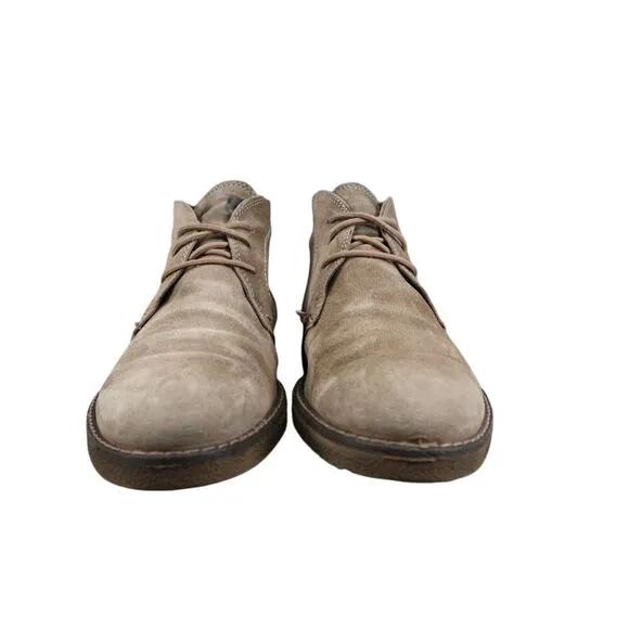 Calibrate Shoes Mens 9 Chukka Boots Leather Classic Lace Up Mid Lifestyle Brown