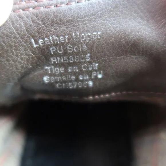 Calibrate Shoes Mens 9 Chukka Boots Leather Classic Lace Up Mid Lifestyle Brown