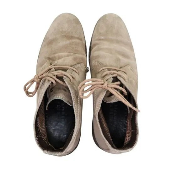Calibrate Shoes Mens 9 Chukka Boots Leather Classic Lace Up Mid Lifestyle Brown