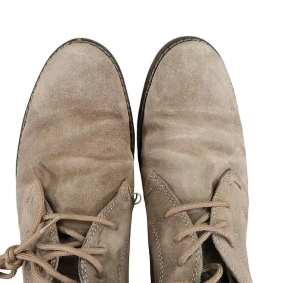 Calibrate Shoes Mens 9 Chukka Boots Leather Classic Lace Up Mid Lifestyle Brown