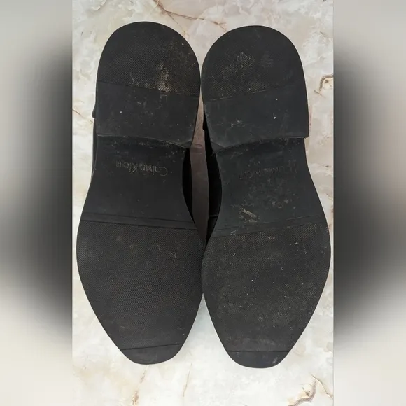 Calvin Klein Man's  RAMBERT Leather Oxfords  Black  Shoes Size 7M