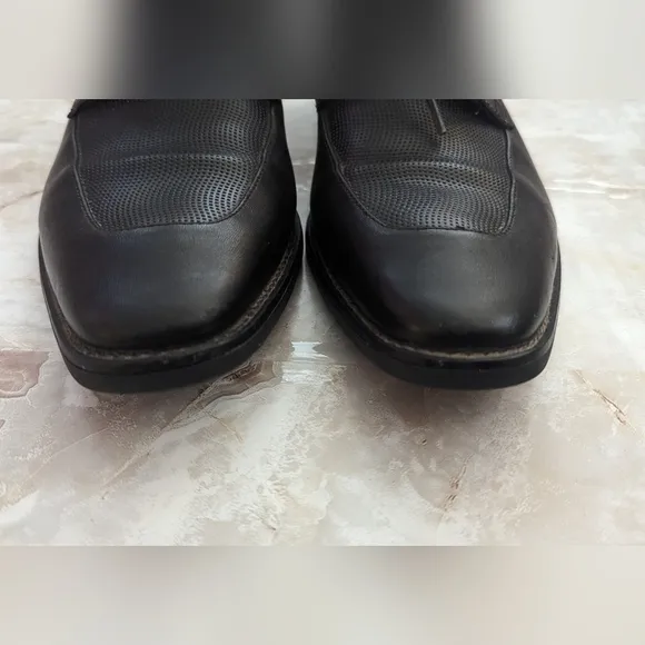 Calvin Klein Man's  RAMBERT Leather Oxfords  Black  Shoes Size 7M
