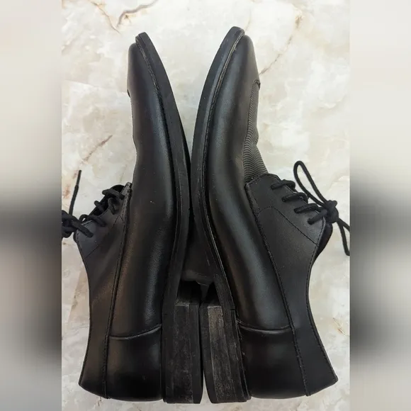 Calvin Klein Man's  RAMBERT Leather Oxfords  Black  Shoes Size 7M