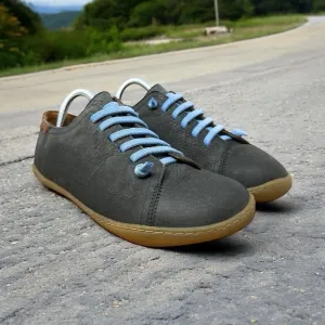 CAMPER Peu Cami Gray Leather Walking Shoes, US Size 8/EU Size 41