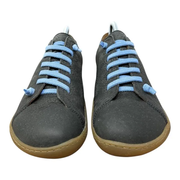 CAMPER Peu Cami Gray Leather Walking Shoes, US Size 8/EU Size 41