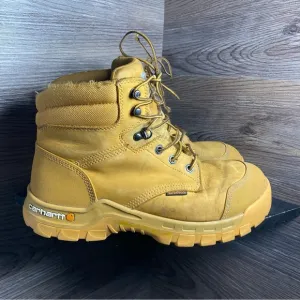 Carhartt waterflex waterproof 6” wheat tan boots
