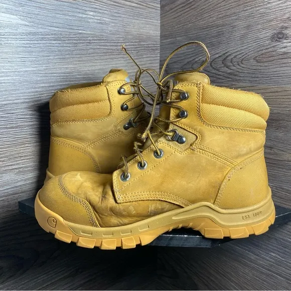 Carhartt waterflex waterproof 6” wheat tan boots