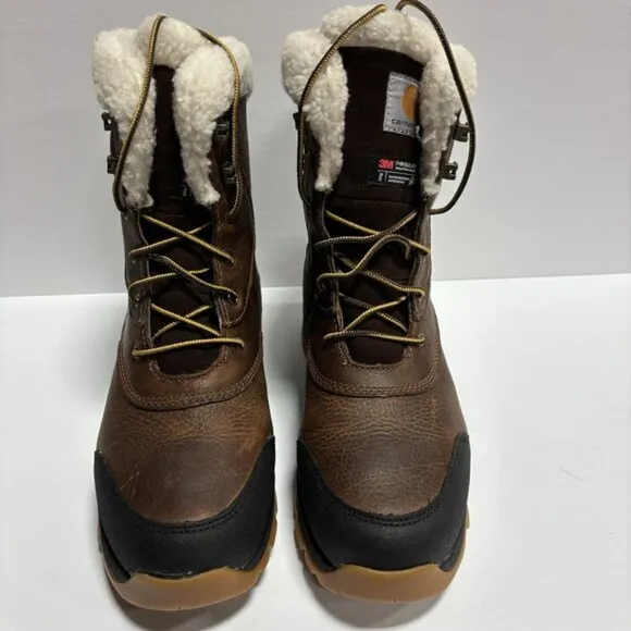 Carhartt Women’s Pellston Waterproof Winter Boots Brown, Size 10 M