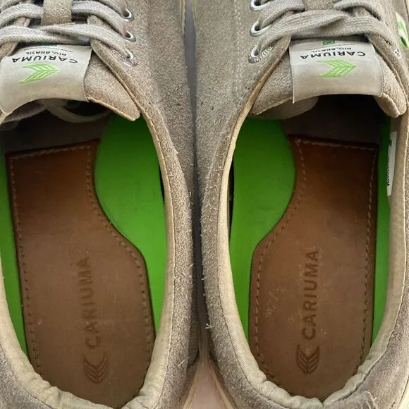 CARIUMA Men’s Suede Leather Sneakers Size 9