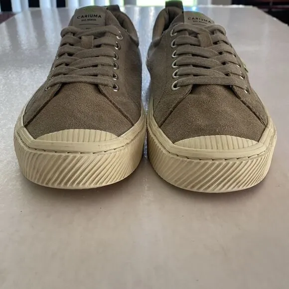 CARIUMA Men’s Suede Leather Sneakers Size 9