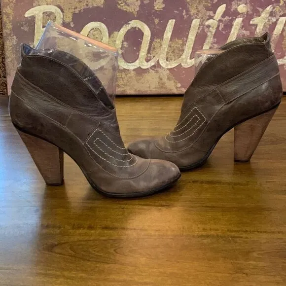 Carlos by Carlos Santana Gray Western Booty Womens Size 10