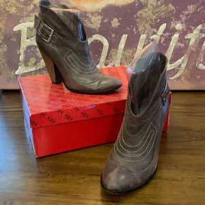 Carlos by Carlos Santana Gray Western Booty Womens Size 10
