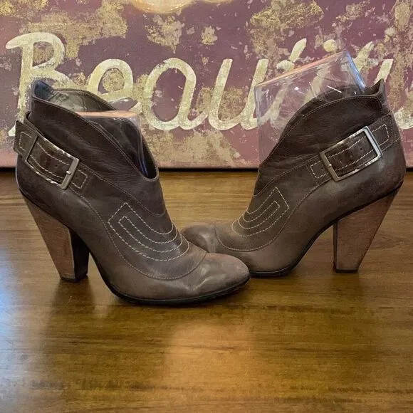 Carlos by Carlos Santana Gray Western Booty Womens Size 10