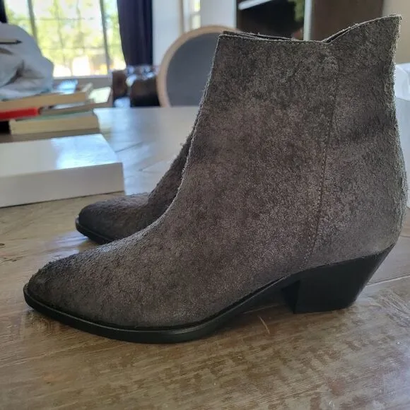 Carmens Distressed Leather Cowboy Shoe Boots size 37 7