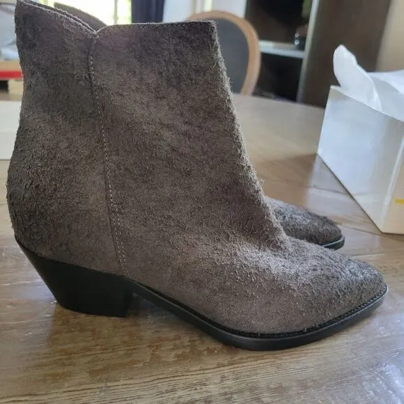 Carmens Distressed Leather Cowboy Shoe Boots size 37 7
