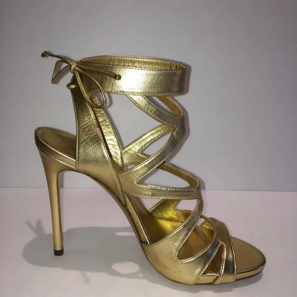 Casadei New Strappy Cage Leather Sandal