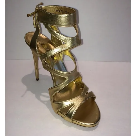 Casadei New Strappy Cage Leather Sandal