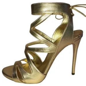 Casadei New Strappy Cage Leather Sandal