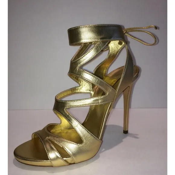 Casadei New Strappy Cage Leather Sandal