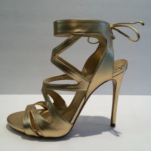 Casadei New Strappy Cage Leather Sandal
