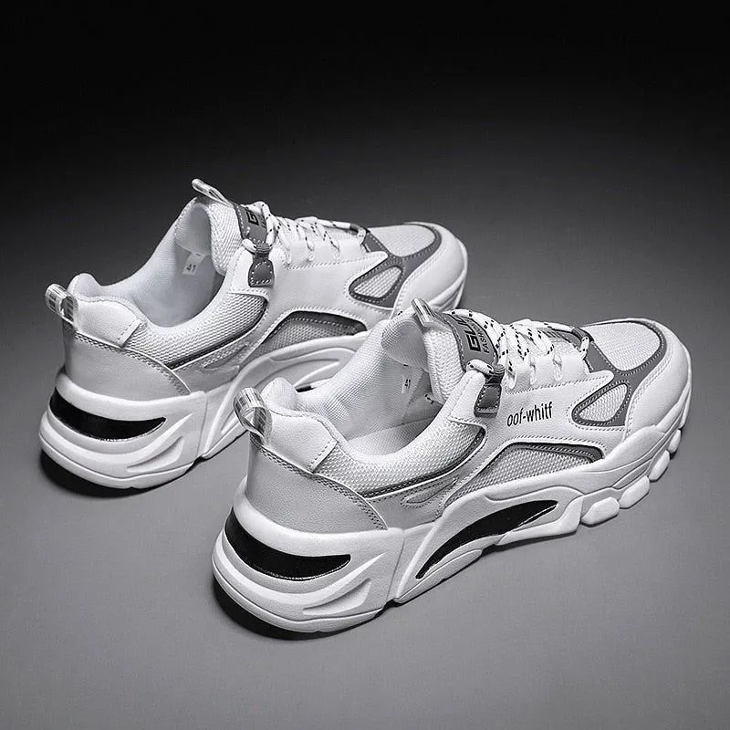 Casual Shoes Sneakers Lightweight for Men Breathable Male Footwear Lace Up Walking Shoe Sport