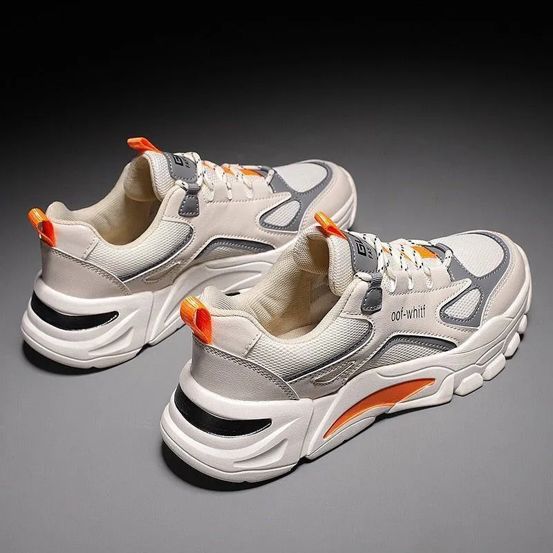 Casual Shoes Sneakers Lightweight for Men Breathable Male Footwear Lace Up Walking Shoe Sport
