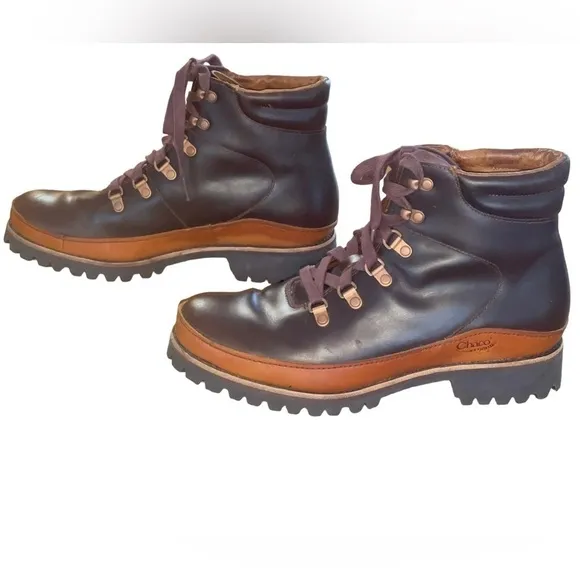 Chaco Fields Women's Waterproof Leather Ankle Boots Dark Brown Sz 9.5 GUC