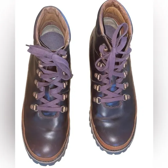 Chaco Fields Women's Waterproof Leather Ankle Boots Dark Brown Sz 9.5 GUC