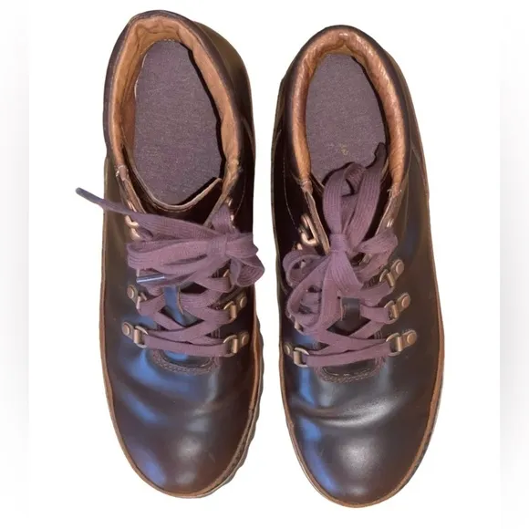 Chaco Fields Women's Waterproof Leather Ankle Boots Dark Brown Sz 9.5 GUC