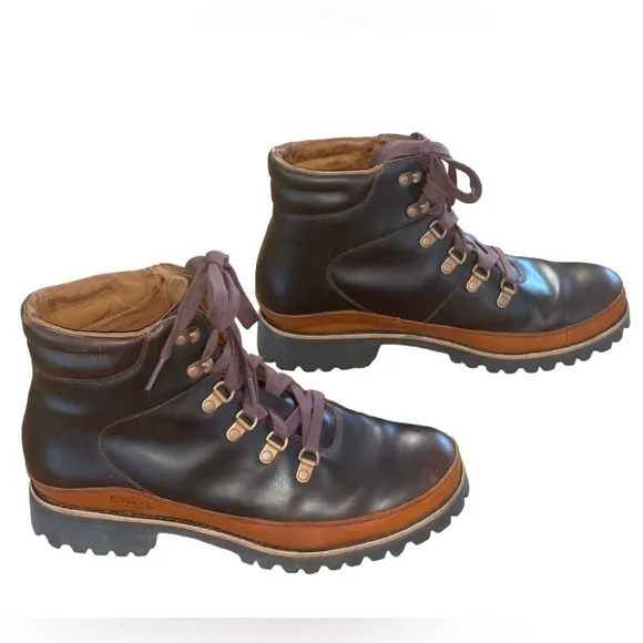 Chaco Fields Women's Waterproof Leather Ankle Boots Dark Brown Sz 9.5 GUC