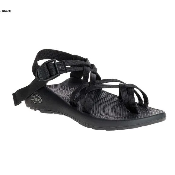 Chaco ZX/2 Dual Strap Classic Sandal, Black Women's Shoe Water Hiking size 7