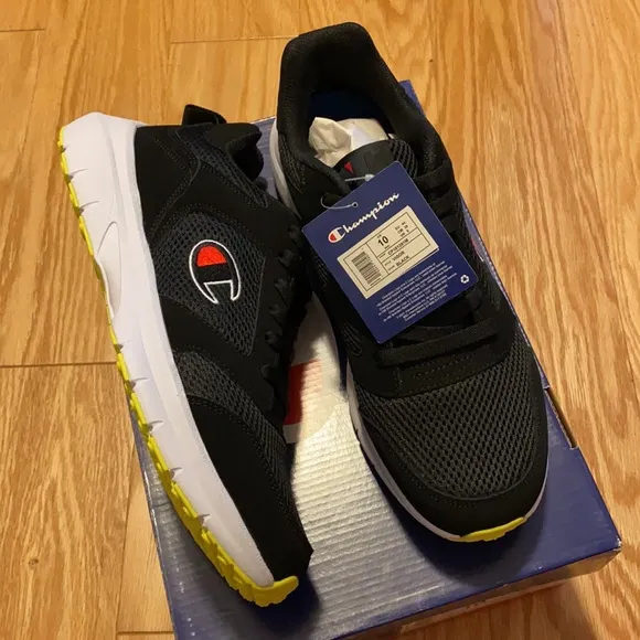 Champion® Vigor Men's Sneakers-Size:10, Black