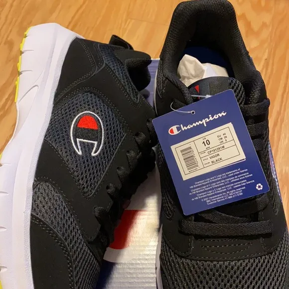 Champion® Vigor Men's Sneakers-Size:10, Black