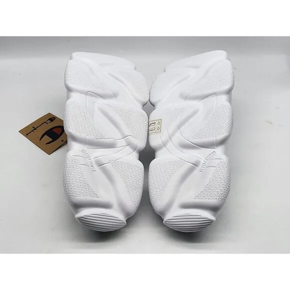 Champion Youth Meloso Squish White Slides Shoes Size 6Y