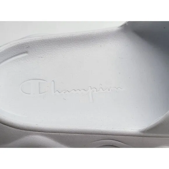 Champion Youth Meloso Squish White Slides Shoes Size 7Y