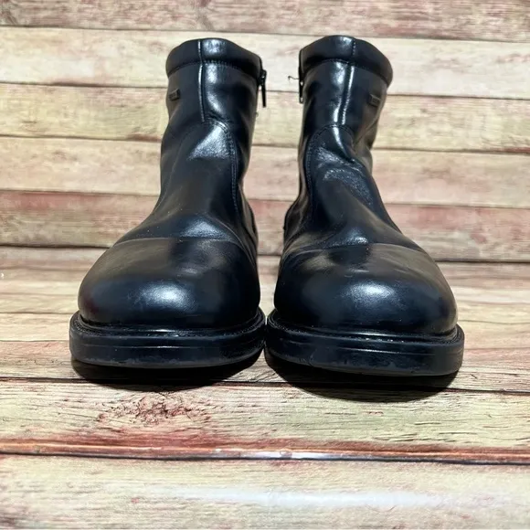 Charly Black Leather Ankle Boots