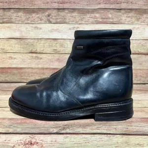 Charly Black Leather Ankle Boots