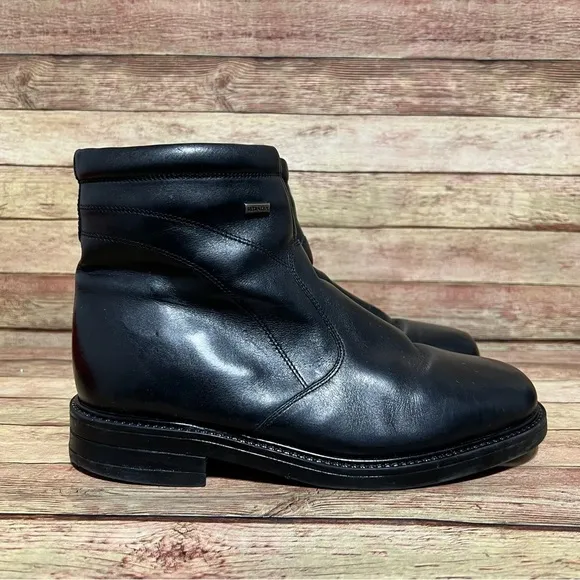 Charly Black Leather Ankle Boots