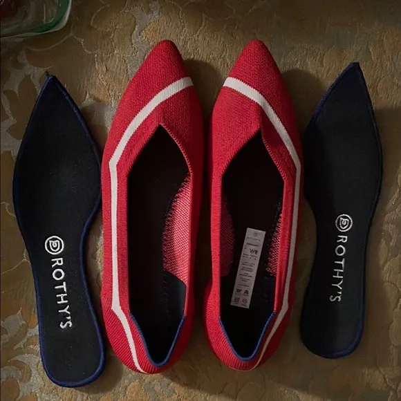 Cherry line Rothy's Red Women's Flats