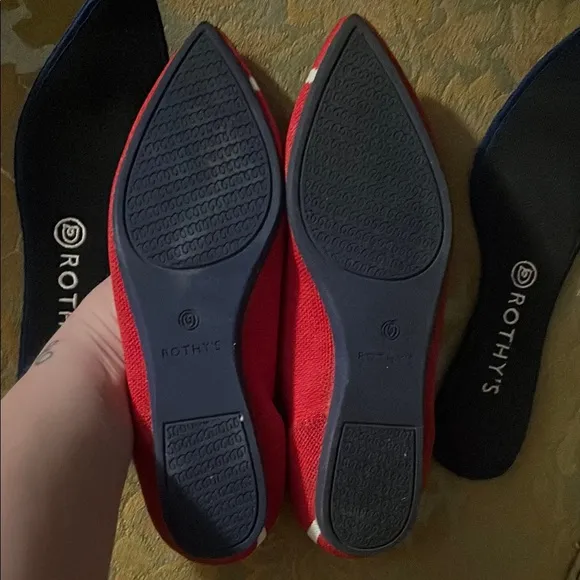 Cherry line Rothy's Red Women's Flats