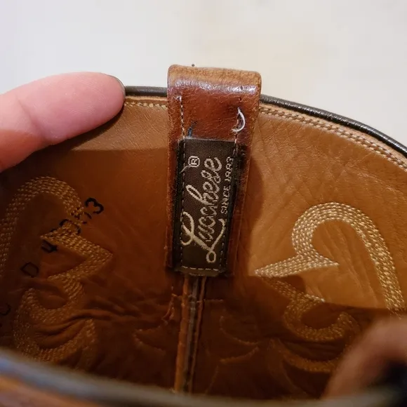 Chestnut brown cowboy boots