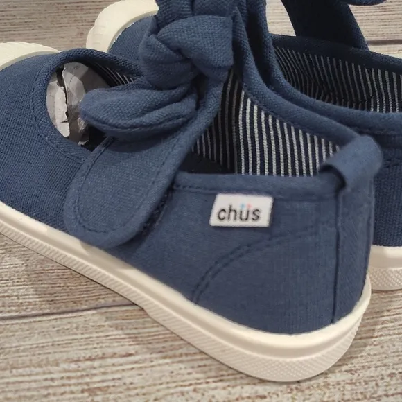 chic Navy Blue Kids Shoes