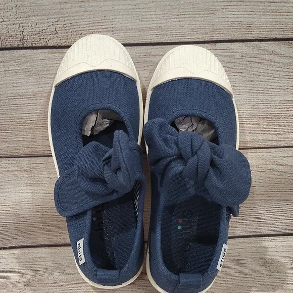 chic Navy Blue Kids Shoes