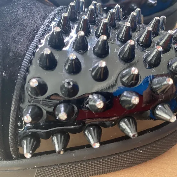 CHRISTIAN LOUBOUTIN Spike Suede High Top Sneaker