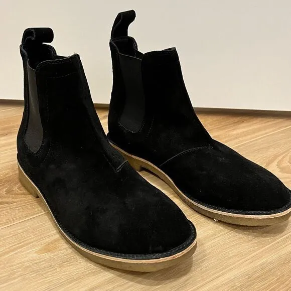 CIVIL REGIME Men’s Black Suede Boots Size 7