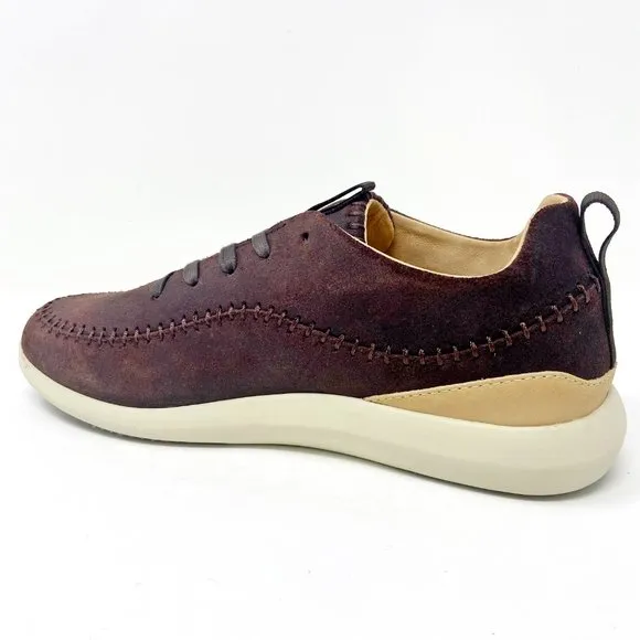 Clae Rialto Umber Waxed Suede Mens Premium Shoes Sneakers