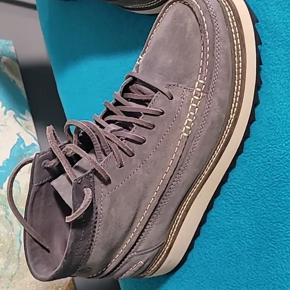 Clark's ClarkHill Mid Dark Grey Suede Boots