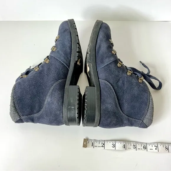 CLARKS COLLECTION Faralyn Soft Cushion Water Resistant Suede Ankle Boots—SZ. 10