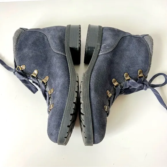 CLARKS COLLECTION Faralyn Soft Cushion Water Resistant Suede Ankle Boots—SZ. 10